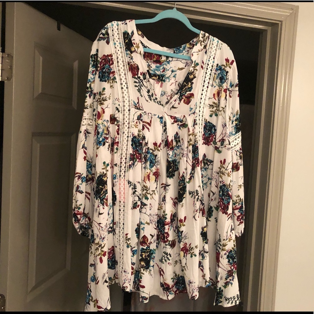 Floral knee length dress